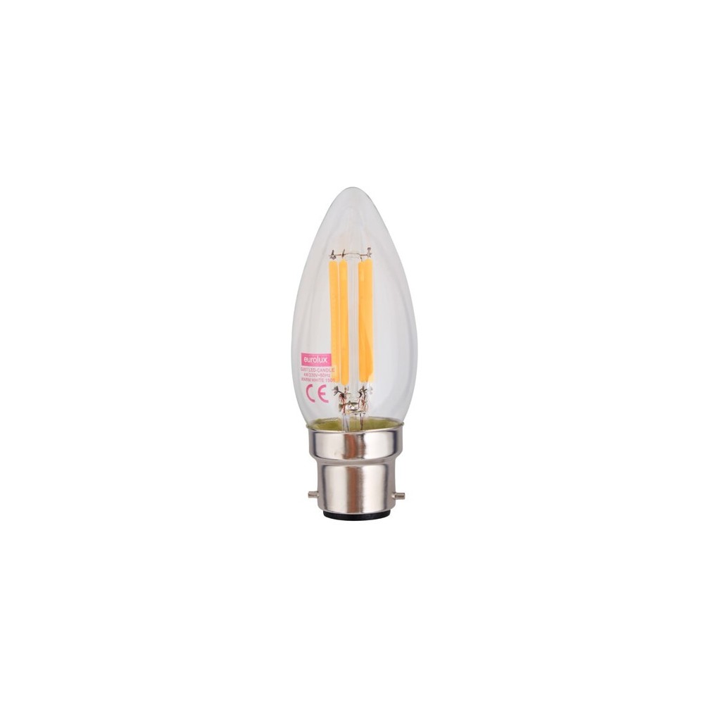 Led Candle Filament B22 4w Warm White