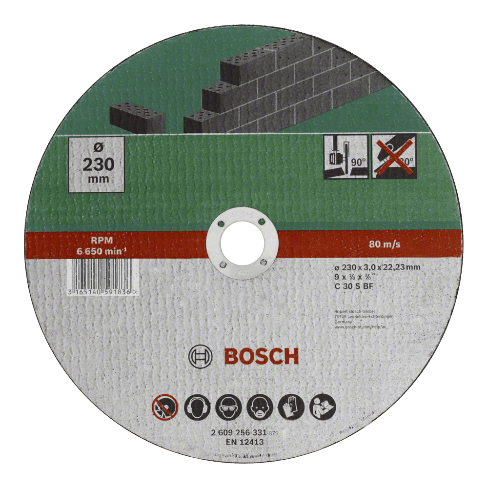 Bosch Cutting Disc Stone 230 X 3mm
