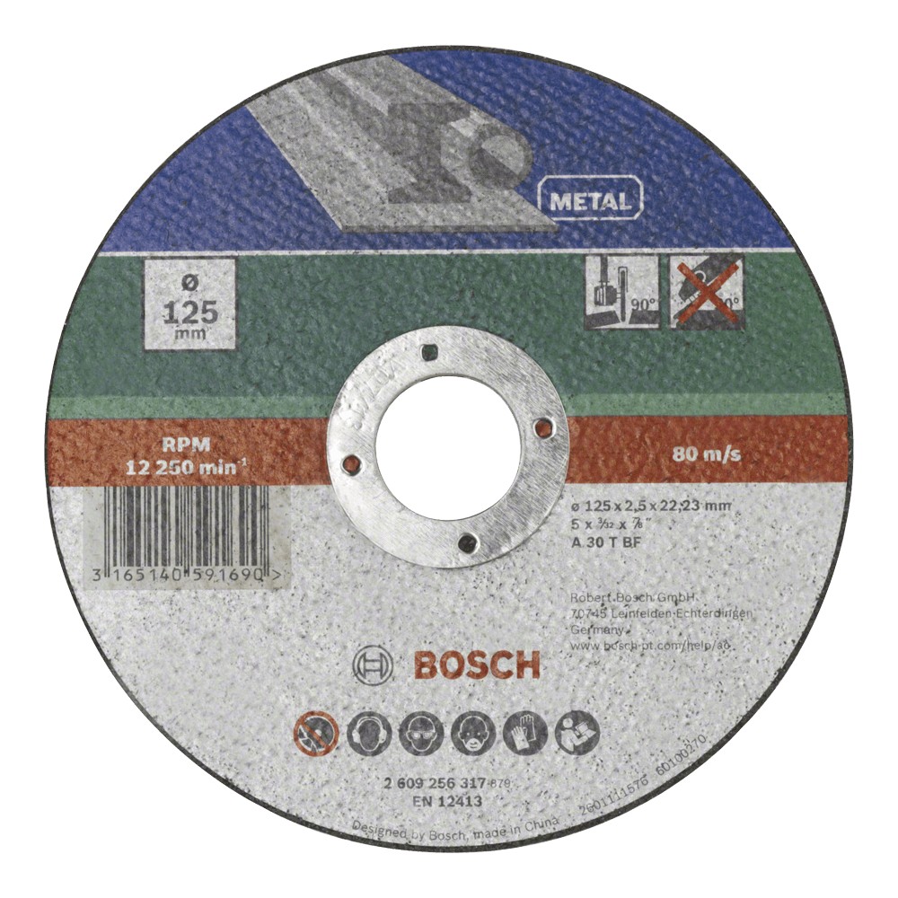Bosch Cutting Disc Metal Straight 115 X 22.23 X 2.5mm