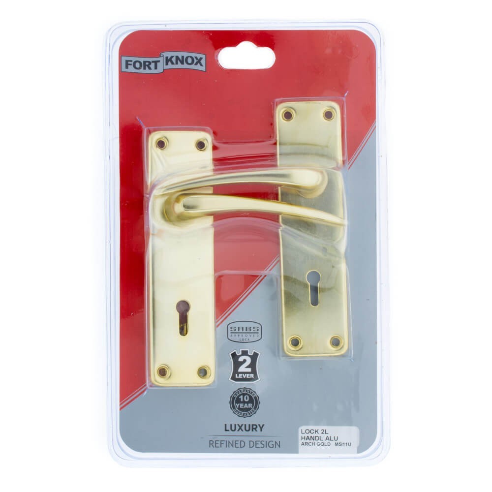 Lock Set - Eve 2-lever - Zinc Plated      6"