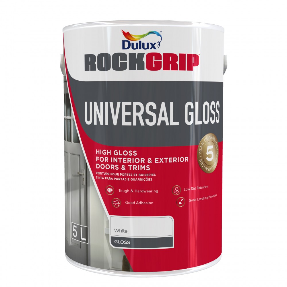 Rockgrip Universal Gloss Enamel 5L White