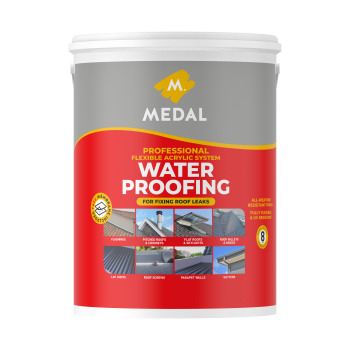 Medal Waterproofing Grey 5l with Free Membrane