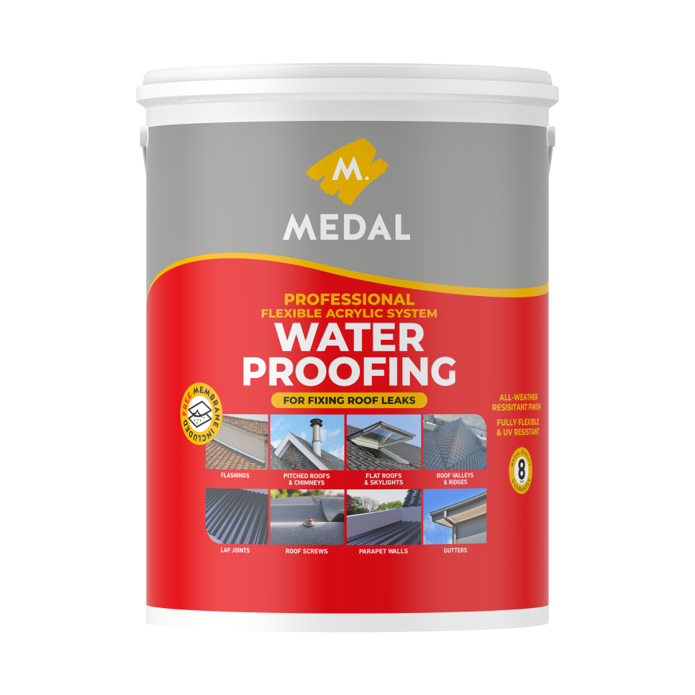 Medal Waterproofing Red 5l with Free Membrane